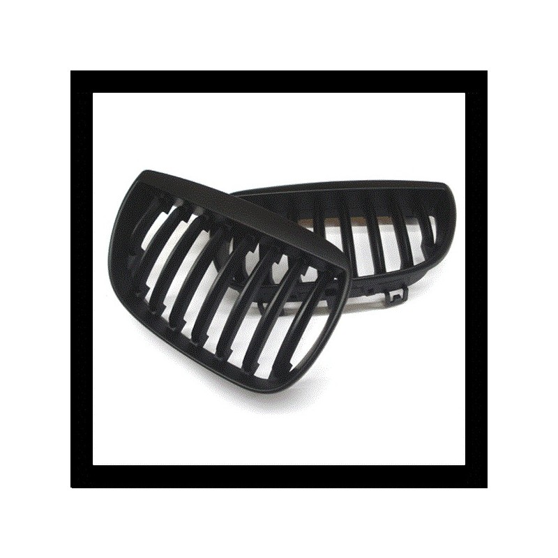 Parrilla Delantera Estilo Sport Para BMW Z4 E85/E86 (2003-2008) – Color Negro Mate, Material Plástico, 2 Piezas