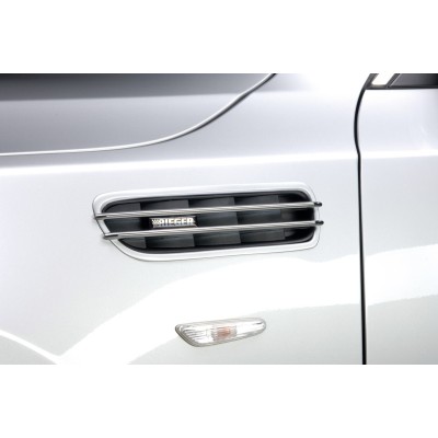 BMW rejilla de entrada de aire negro M5- / Rieger-Logo