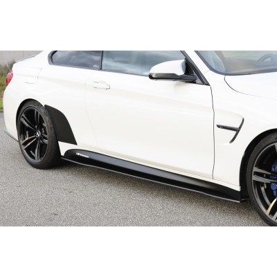 extensión faldón lateral de carbono, izquierda