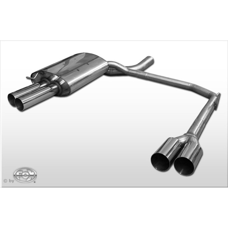 Rieger silenciador de escape, a la izquierda 4x90mm / derecha