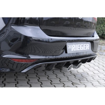 silenciador de escape centrada 2x90mm VW Golf 7