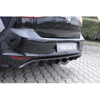 silenciador de escape centrada 2x90mm VW Golf 7