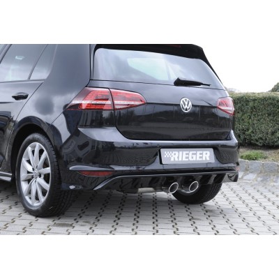 silenciador de escape centrada 2x90mm VW Golf 7