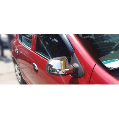Carcasas Retrovisores Cromados para Dacia Logan I / MCV / Pick Up 