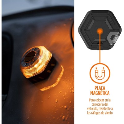 Luz Emergencia para coche o moto, señalización de peligro LED 16V