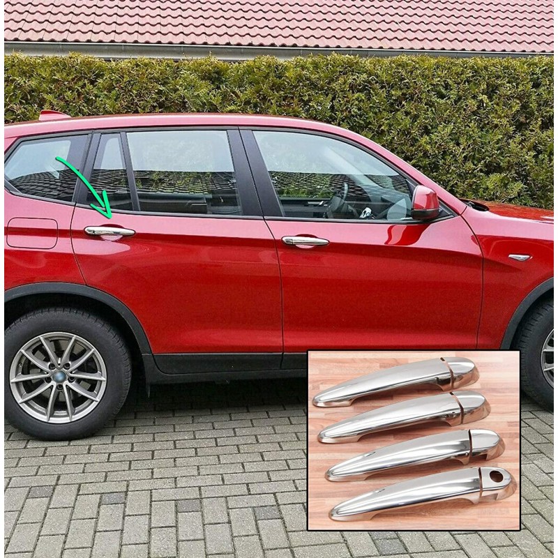 Tiradores de puerta para BMW X3 - 2010-2017 cromados Led