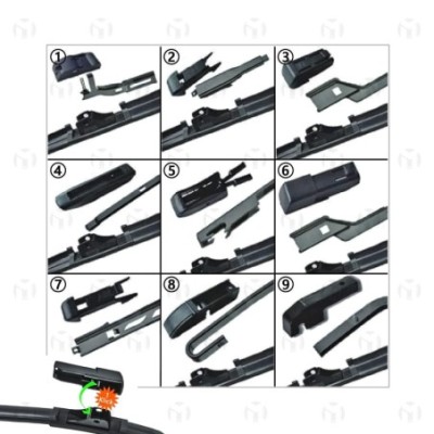 Limpiaparabrisas delanteros + traseros válidos para OPEL COMBO C | 2001-2011 [18/20/16"]