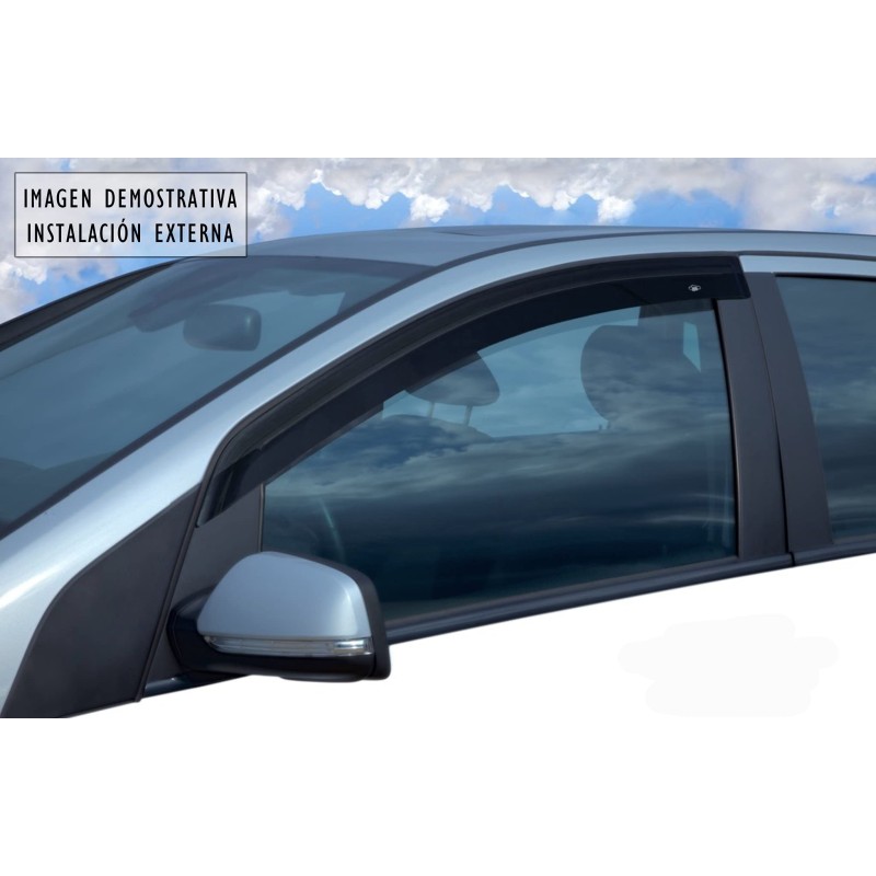 M MOTOS Deflettori Finestrini Per Suzuki Splash 2008-2014 (5 Porte) - Set Antivento E Antiturbo, Protezione Dalle Intemperie, Riduzione Rumore, Installazione Facile, Colore Fumé - 2