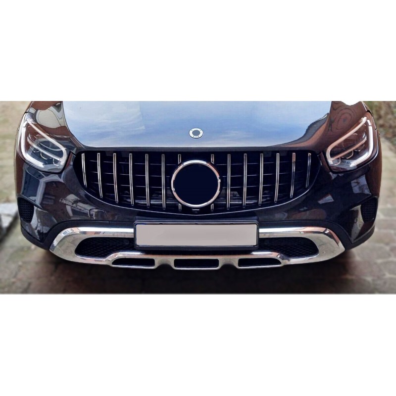 Parrilla Frontal Panamericana Negra Brillante Para Mercedes GLC X253 C253 Hasta 2019 – Estilo GT