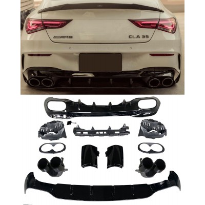 Difusor + escapes para Mercedes Clase CLA W118 C118 2019+