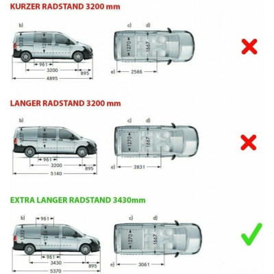 Listas de ventana cromadas para Mercedes Vito / Clase V | L3 | W447 | 2014+