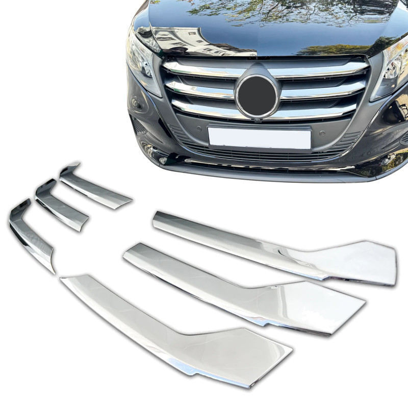 Listas de Parrilla Cromadas para MERCEDES VITO, CLASE V| W447 | 2024+ (MOPF 2)