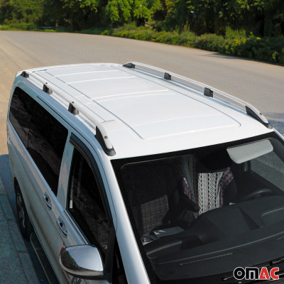 Barras de techo para VW CADDY 2021- L2  Elegance Alu Gray 2 Pcs