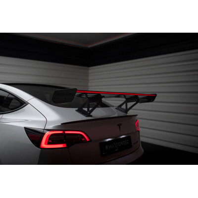 Carbon Spoiler + LED Tesla Model 3