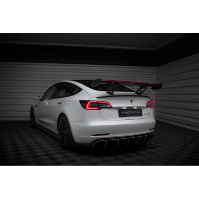 Carbon Spoiler + LED Tesla Model 3