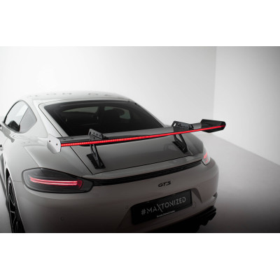 Carbon Spoiler para  + LED Porsche 718 Cayman 982c