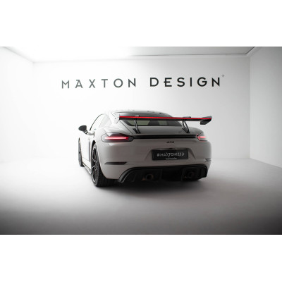 Carbon Spoiler para  + LED Porsche 718 Cayman 982c