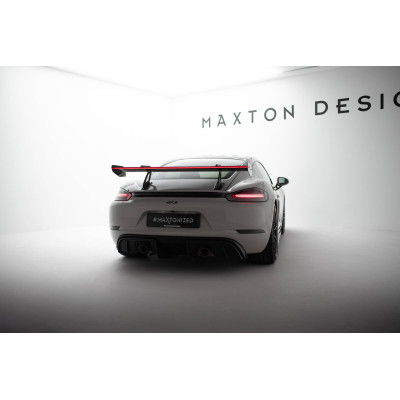 Carbon Spoiler para  + LED Porsche 718 Cayman 982c