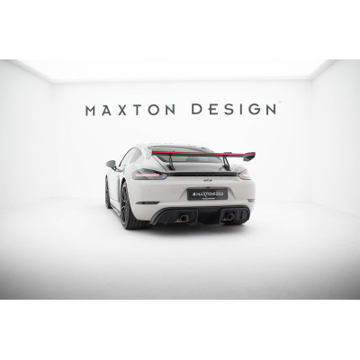 Carbon Spoiler para  + LED Porsche 718 Cayman 982c