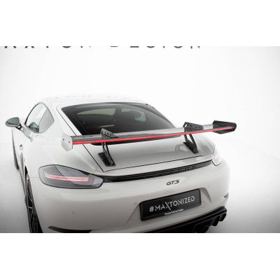 Carbon Spoiler para  + LED Porsche 718 Cayman 982c