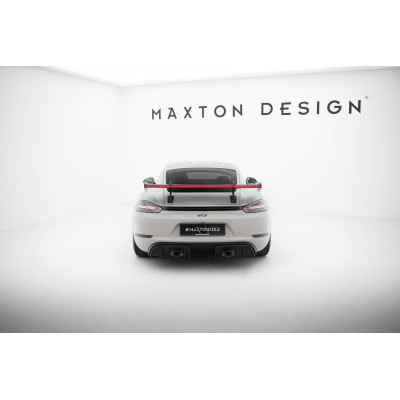 Carbon Spoiler para  + LED Porsche 718 Cayman 982c
