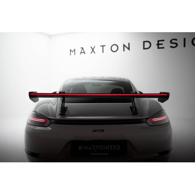 Carbon Spoiler para  + LED Porsche 718 Cayman 982c