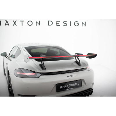 Carbon Spoiler para  + LED Porsche 718 Cayman 982c