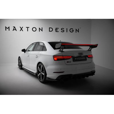 Carbon Spoiler para + LED Audi A3 / A3 S-Line / S3 / RS3 Sedan 8V / 8V Facelift
