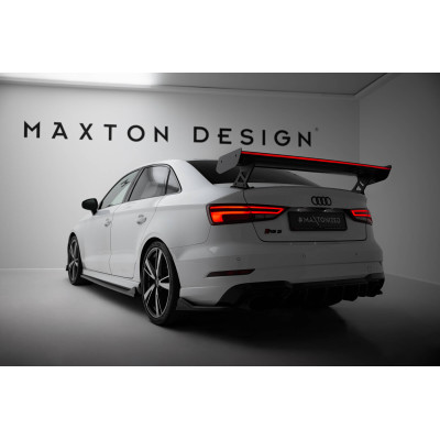 Carbon Spoiler para + LED Audi A3 / A3 S-Line / S3 / RS3 Sedan 8V / 8V Facelift