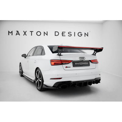 Carbon Spoiler para + LED Audi A3 / A3 S-Line / S3 / RS3 Sedan 8V / 8V Facelift