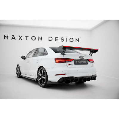 Carbon Spoiler para + LED Audi A3 / A3 S-Line / S3 / RS3 Sedan 8V / 8V Facelift