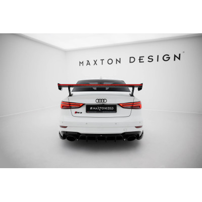 Carbon Spoiler para + LED Audi A3 / A3 S-Line / S3 / RS3 Sedan 8V / 8V Facelift