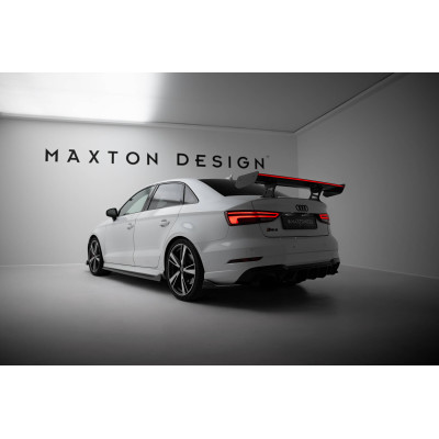 Carbon Spoiler para + LED Audi A3 / A3 S-Line / S3 / RS3 Sedan 8V / 8V Facelift