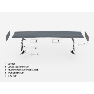 Carbon Spoiler para BMW 4 F32 / 4 F32 M-Pack Coupe