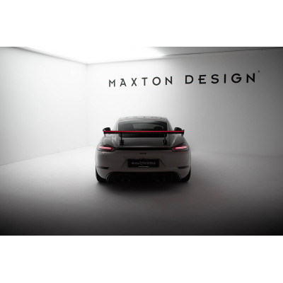 Carbon Spoiler para  + LED Porsche 718 Cayman 982c