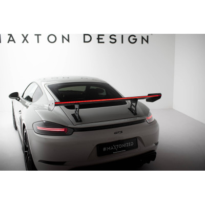Carbon Spoiler para  + LED Porsche 718 Cayman 982c