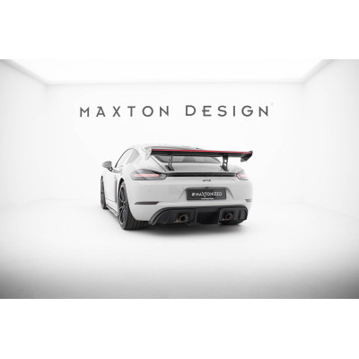 Carbon Spoiler para  + LED Porsche 718 Cayman 982c