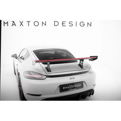 Carbon Spoiler para  + LED Porsche 718 Cayman 982c