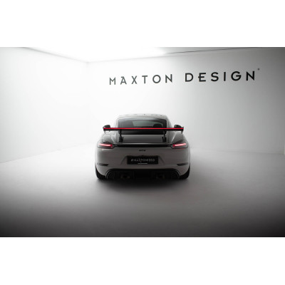 Carbon Spoiler para  + LED Porsche 718 Cayman 982c