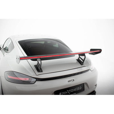 Carbon Spoiler para  + LED Porsche 718 Cayman 982c