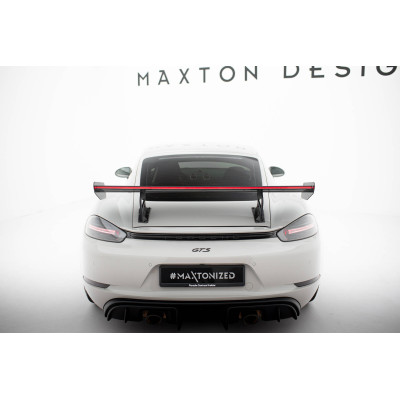 Carbon Spoiler para  + LED Porsche 718 Cayman 982c