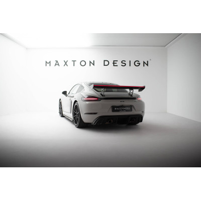 Carbon Spoiler para  + LED Porsche 718 Cayman 982c