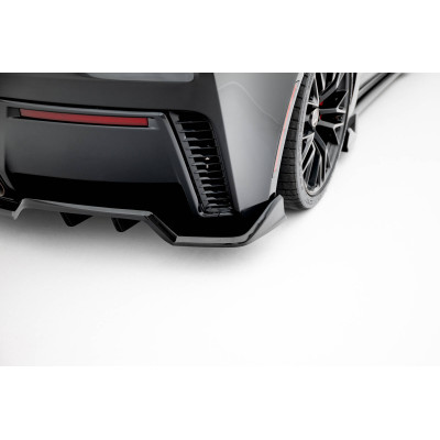 Central Splitter trasero para (with vertical bars) Chevrolet Corvette Z06 C7