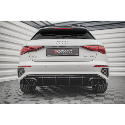 Difusor trasero para + Exhaust Ends Imitation Audi A3 S-Line Sportback 8Y