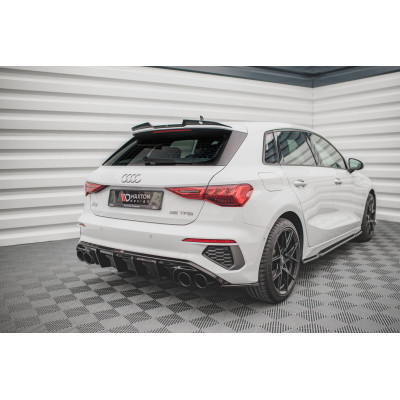 Difusor trasero para + Exhaust Ends Imitation Audi A3 S-Line Sportback 8Y