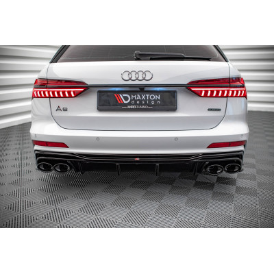 Difusor trasero para + Exhaust Ends Imitation Audi A6 S-Line / S6 C8 / C8 Facelift