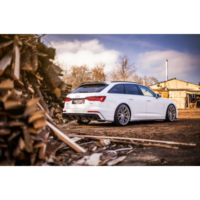 Difusor trasero para + Exhaust Ends Imitation Audi A6 S-Line / S6 C8 / C8 Facelift
