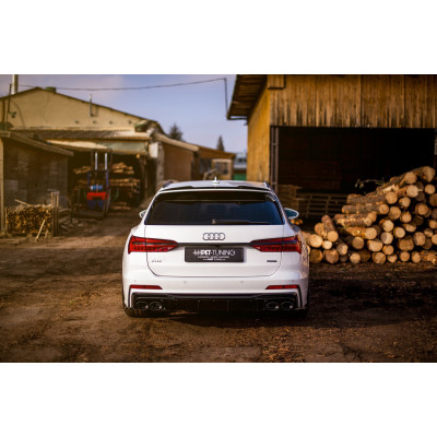 Difusor trasero para + Exhaust Ends Imitation Audi A6 S-Line / S6 C8 / C8 Facelift
