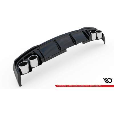 Difusor trasero para + Exhaust Ends Imitation Audi A6 S-Line / S6 C8 / C8 Facelift