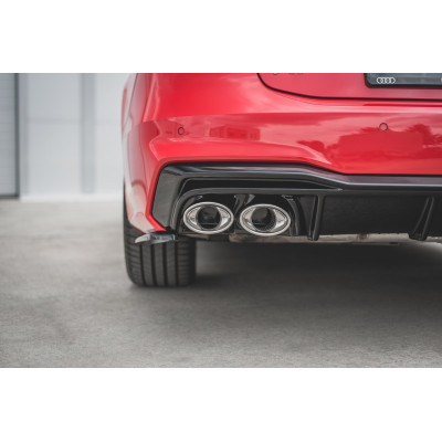 Difusor trasero para + Exhaust Ends Imitation Audi A7 S-Line C8 / S7 C8 / C8 Facelift / S7 Facelift